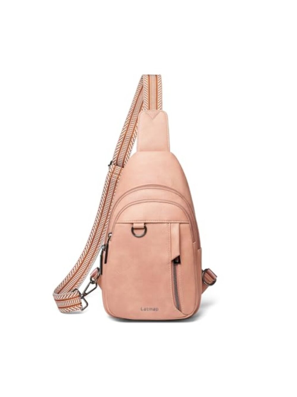 Faux Leather Sling Bag Crossbody Anti Theft Daypack Travel Purse